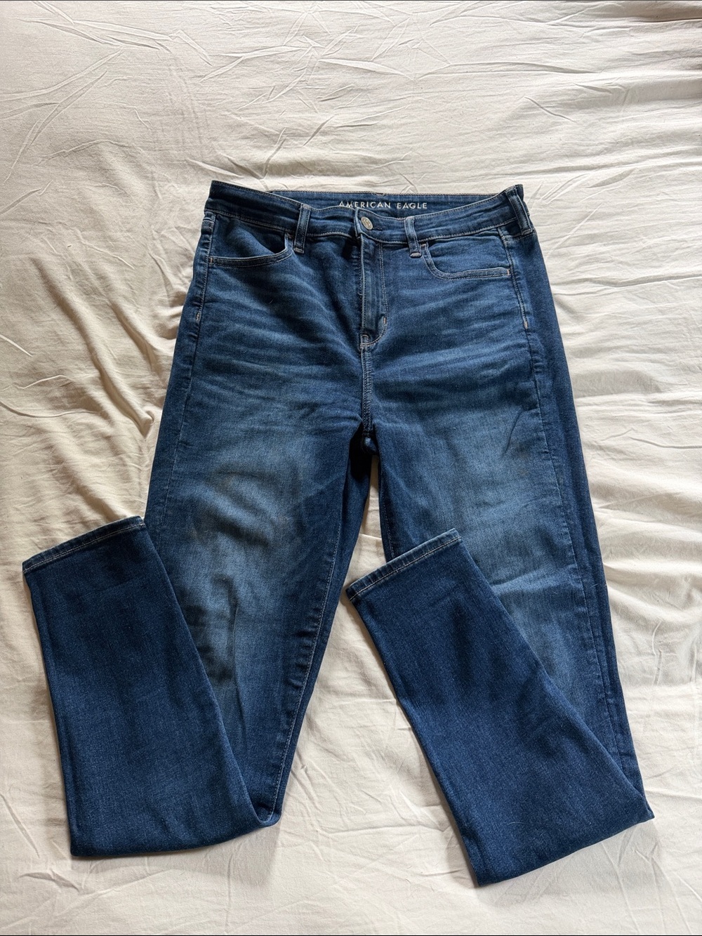 American Eagle Outfitters Women's Skinny Jeans - Dark Blue Wash